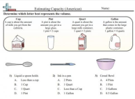Estimating Capacity worksheet